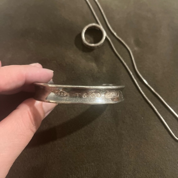 Vintage 1997 Tiffany & Co. Silver open cuff bangle bracelet ALONE - Picture 2 of 7
